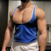 Men's Fashion Brawny Fitness Sports Weightlifting Casual Sweat Absorbent Breathable Vest