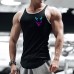 Men's Smiley Print Casual Sleeveless Tank Top