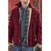 Men's Plaid Plus Fleece Jacket Coat