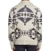 Men's Long Sleeve Jacquard Cardigan Sweater